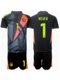 Deutschland Manuel Neuer #1 Torwart Heimtrikotsatz für Kinder EM 2024 Kurzarm (+ Kurze Hosen)